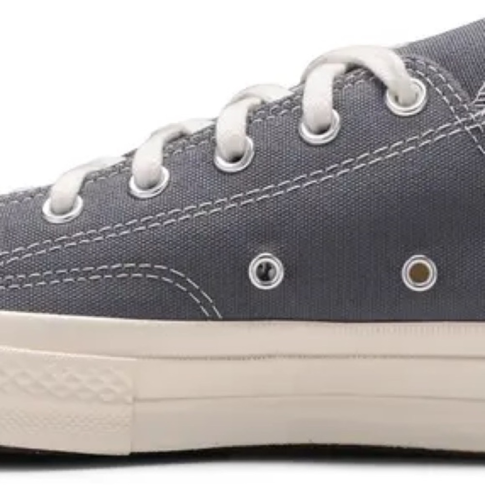 Converse x Comme des Garcons Gray Sneakers with Heart - Picture 4 of 6